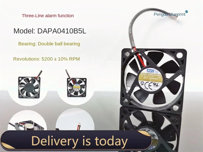 DAPA0410B5L double ball alarm function 5V silent 4010 4CM high-end equipment projector fan40*40*10MM
DAPA0410B5L double ball alarm function 5V silent 4010 4CM high-end equipment projector fan40*40*10MM