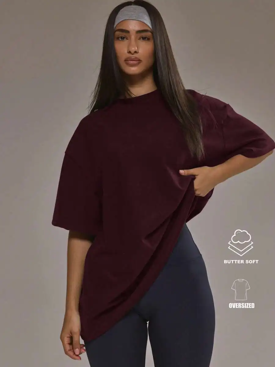 Oversized Soft Fleece T-Shirt For Women Autumn Winter Activewear Gym Workout
Oversized Soft Fleece T-Shirt For Women Autumn Winter Activewear Gym Workout