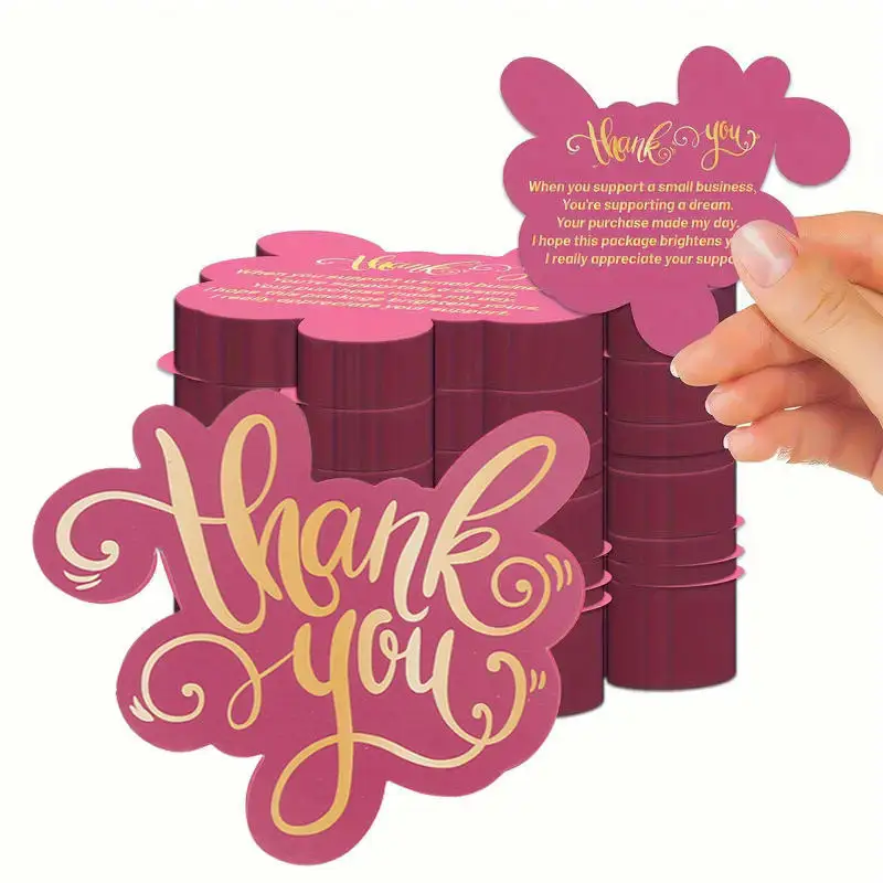 Double-Sided Thank You Cards for Small Business Owners, Unique Pink Package Insert Notes for Online Retailers and Stores
Double-Sided Thank You Cards for Small Business Owners, Unique Pink Package Insert Notes for Online Retailers and Stores