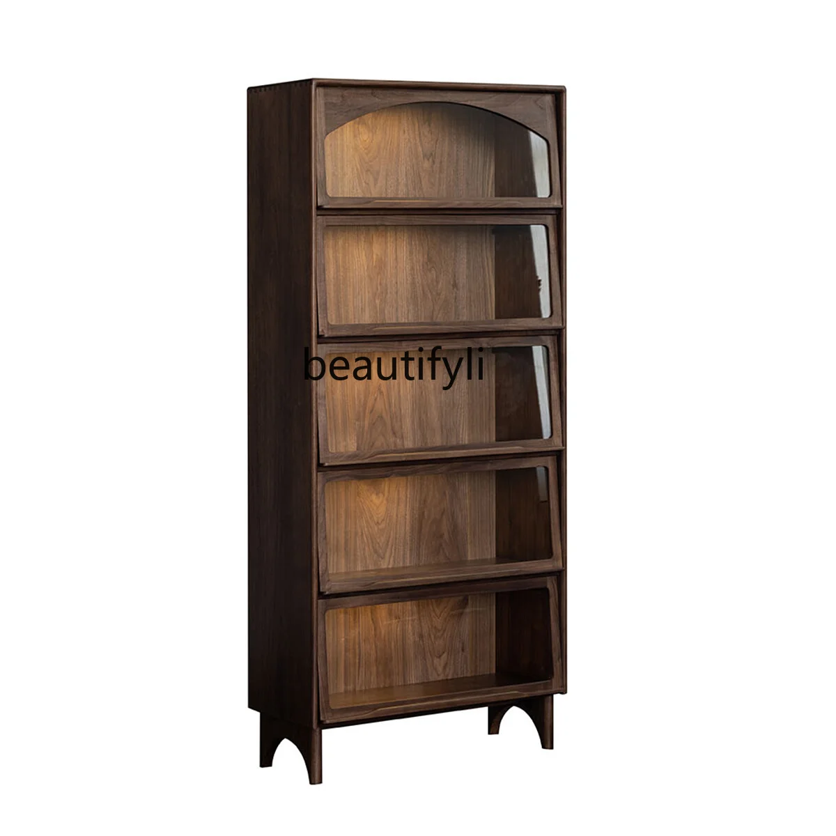Nordic Black Walnut Living Room Display Cabinet Cherrywood Glass Door Flip Storage Bookcase
Nordic Black Walnut Living Room Display Cabinet Cherrywood Glass Door Flip Storage Bookcase