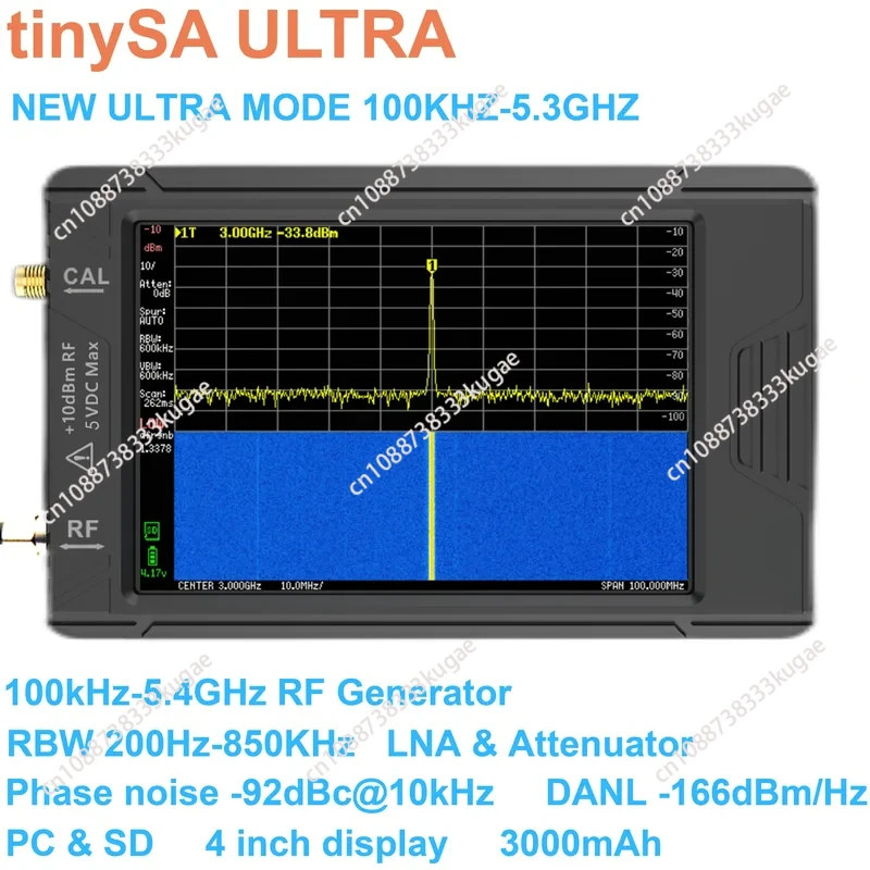 Новый ручной теннисный анализатор TinySA ULTRA 100K-5,3 ГГц с аккумулятором, 4-дюймовый TFT-дисплей
Новый ручной теннисный анализатор TinySA ULTRA 100K-5,3 ГГц с аккумулятором, 4-дюймовый TFT-дисплей