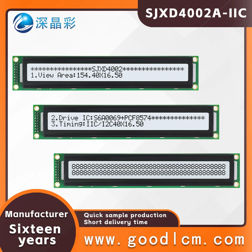 Отличный 40*2ЖК-матричный экран SJXD4002A-IIC FSTN Белый положительный модуль дисплея LCM IIC/I2C интерфейс символа ЖК-экран
Отличный 40*2ЖК-матричный экран SJXD4002A-IIC FSTN Белый положительный модуль дисплея LCM IIC/I2C интерфейс символа ЖК-экран