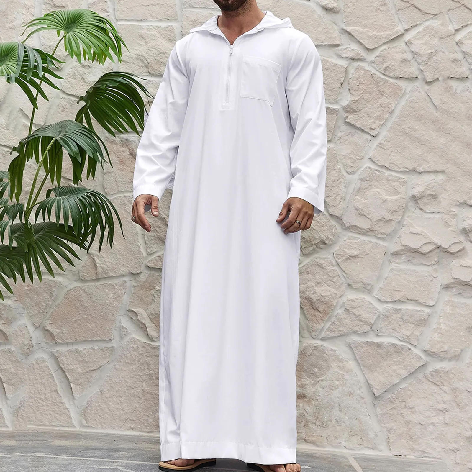 2025 Mens Abaya Robe Clothing Middle East Dubai Turkish Muslim Mens Pocket Solid Color Hat Casual Loose Outer Wear White Robe
2025 Mens Abaya Robe Clothing Middle East Dubai Turkish Muslim Mens Pocket Solid Color Hat Casual Loose Outer Wear White Robe