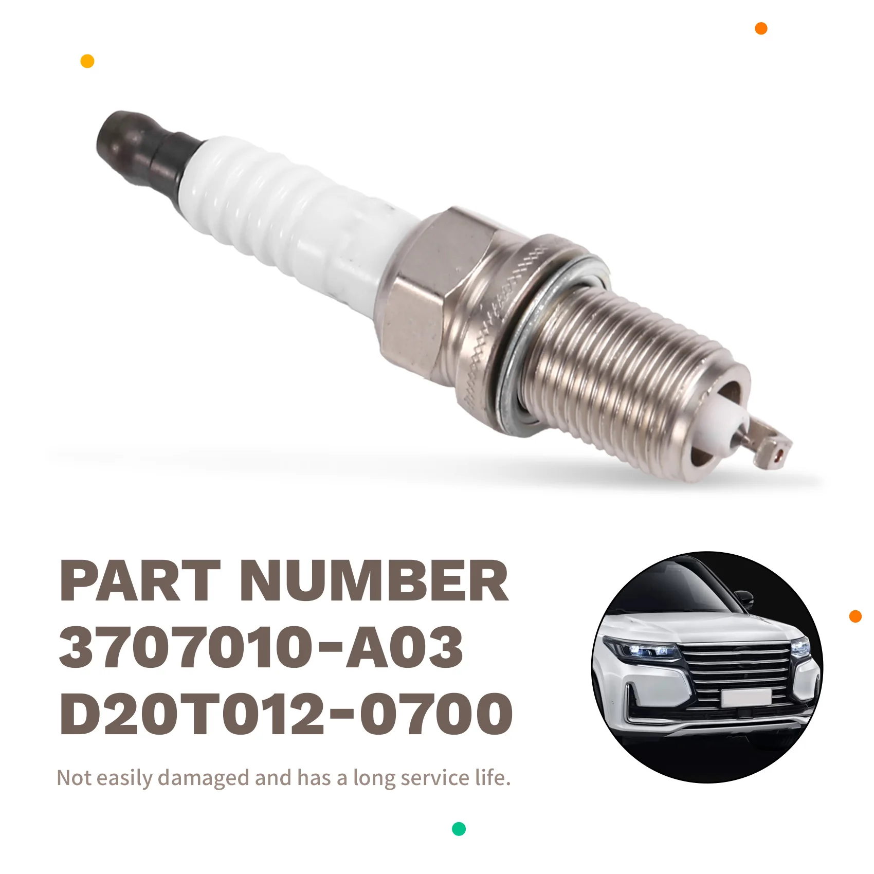 Car Spark Plug Set(4 Pieces) For Changan CS95 CS85 CS75 Plus T UNI-K 2.0T Models Part Numbers 3707010-A03 D20T012-0700
Car Spark Plug Set(4 Pieces) For Changan CS95 CS85 CS75 Plus T UNI-K 2.0T Models Part Numbers 3707010-A03 D20T012-0700