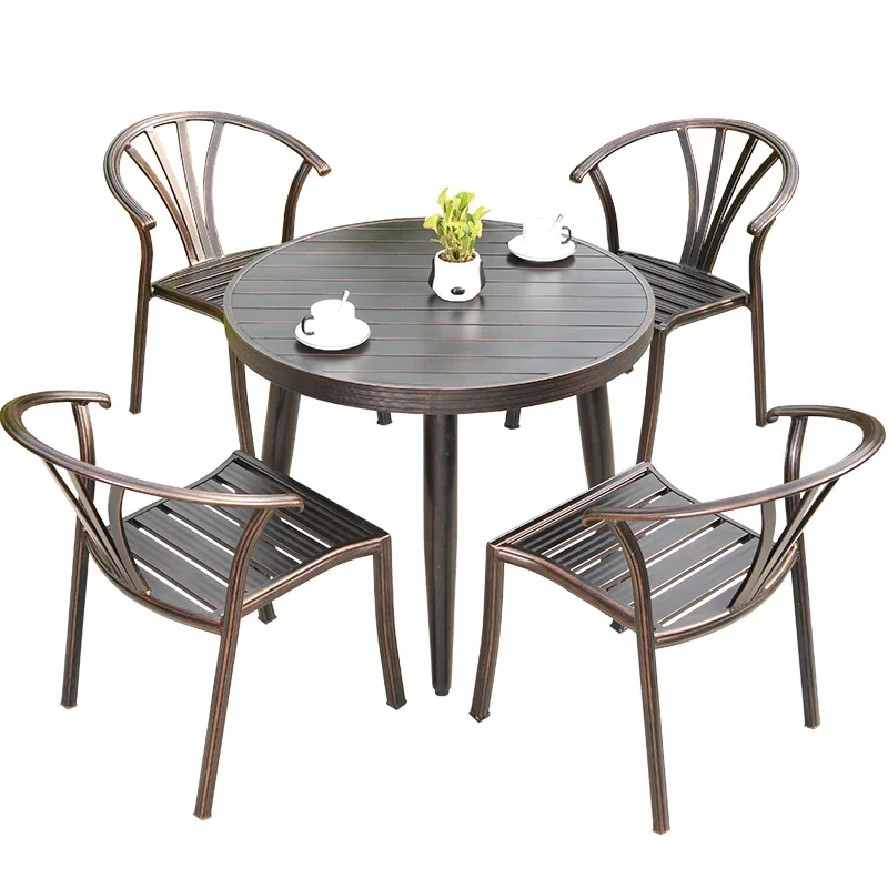 Outdoor tables and chairs Garden Aluminum alloy cast aluminum Simple casual home dining table Outdoor terrace Back chair Round
Outdoor tables and chairs Garden Aluminum alloy cast aluminum Simple casual home dining table Outdoor terrace Back chair Round