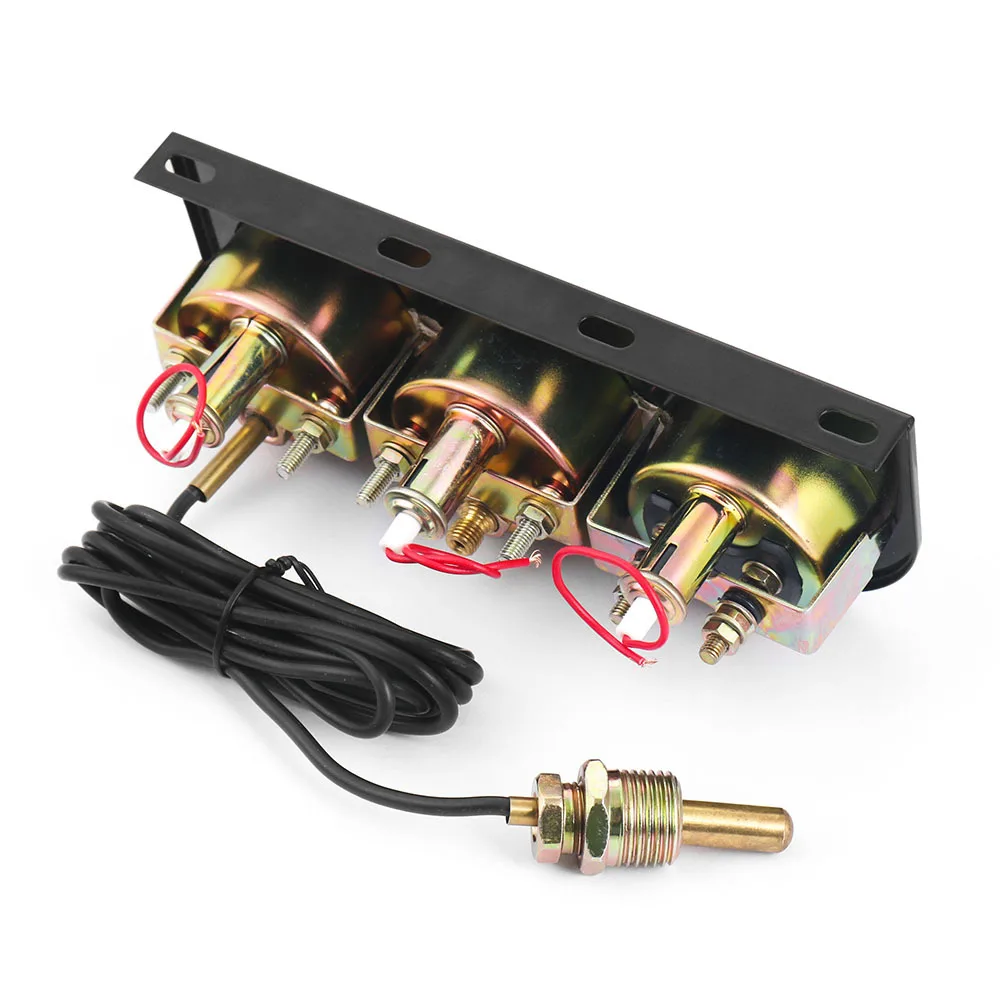 Universal 12V Car 52mm 3IN1 Gauge Set Water Temperature Oil Pressure Voltage AMP Meter With Sensor Kit
Universal 12V Car 52mm 3IN1 Gauge Set Water Temperature Oil Pressure Voltage AMP Meter With Sensor Kit