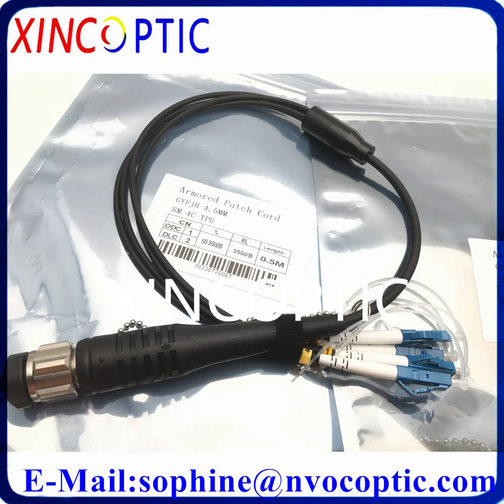 SM,4Fibers,G657A1,4.5mm,1M,ODC Square(Female) Round(Male) to LC/FC TPU 4C Armored Fiber Optic Patch Cord Cable Connector
SM,4Fibers,G657A1,4.5mm,1M,ODC Square(Female) Round(Male) to LC/FC TPU 4C Armored Fiber Optic Patch Cord Cable Connector