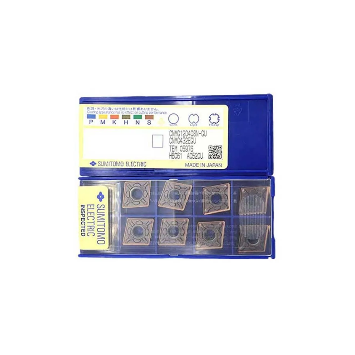 SUMITOMO Original Turning Insert CNMG AC520U CNMG120402N-SU AC520U CNMG120404N-GU CNMG120408N-GU CNMG120408N-MU
SUMITOMO Original Turning Insert CNMG AC520U CNMG120402N-SU AC520U CNMG120404N-GU CNMG120408N-GU CNMG120408N-MU