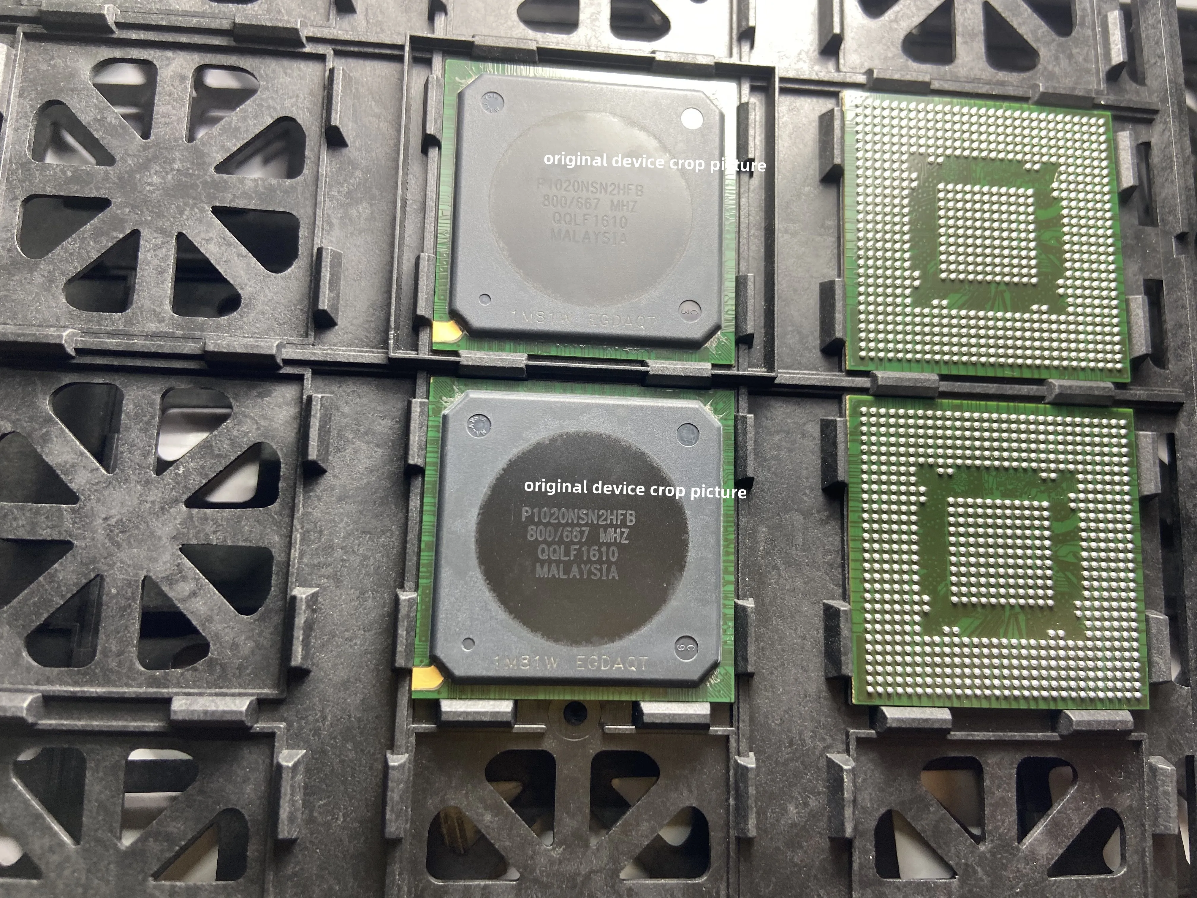1pcs P1020NSN2HFB 800/667 MHZ QorIQ, Power Arch 32-Bit SoC, 2 X 800MHz, GbE, DDR2/3 w/ECC, PCIe, USB, TDM, 0 to 125C, Rev 1.1
1pcs P1020NSN2HFB 800/667 MHZ QorIQ, Power Arch 32-Bit SoC, 2 X 800MHz, GbE, DDR2/3 w/ECC, PCIe, USB, TDM, 0 to 125C, Rev 1.1