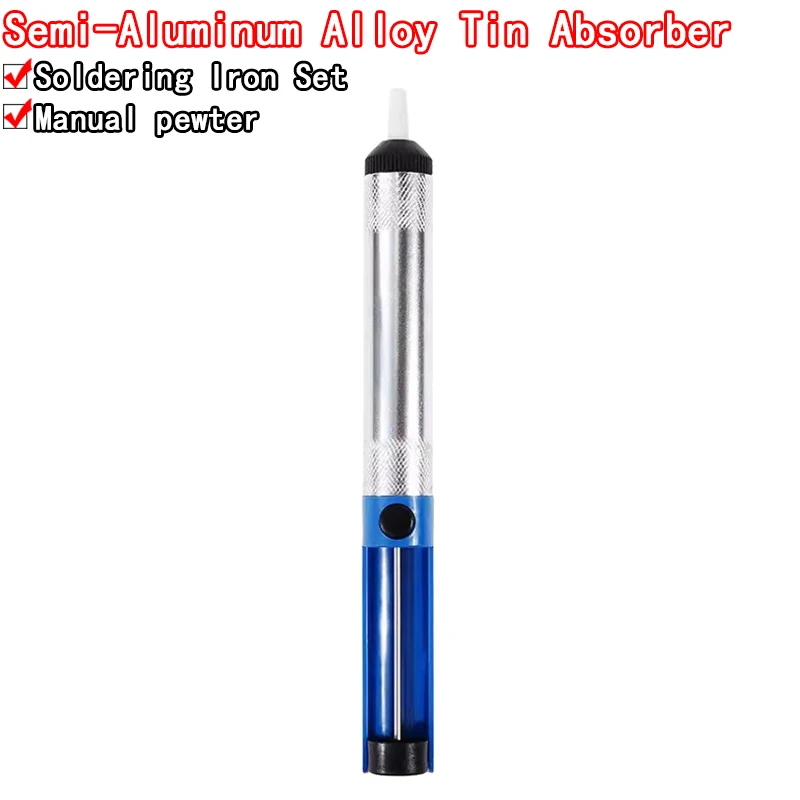 Aluminum Metal Desoldering Pump Suction Tin Gun Soldering Sucker Pen Removal Vacuum Soldering Iron Desolder Hand Welding Tools
Aluminum Metal Desoldering Pump Suction Tin Gun Soldering Sucker Pen Removal Vacuum Soldering Iron Desolder Hand Welding Tools