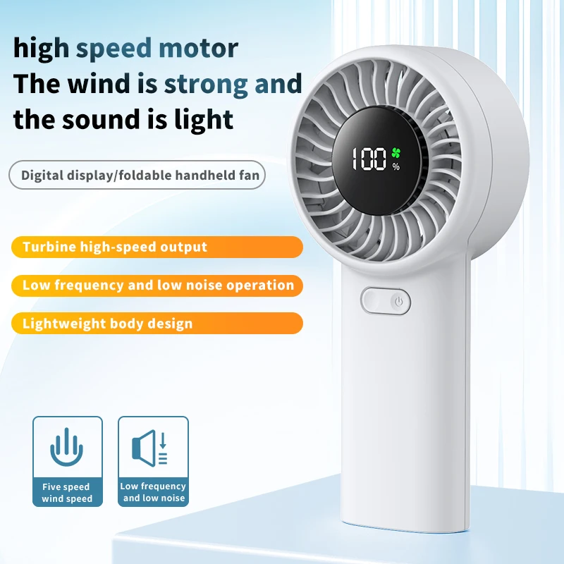 Portable Handheld Mini Fan USB Rechargeable Silent Turbo Cooling Fan for Worship Travel Adjustable Speed School Desk Fan
Portable Handheld Mini Fan USB Rechargeable Silent Turbo Cooling Fan for Worship Travel Adjustable Speed School Desk Fan