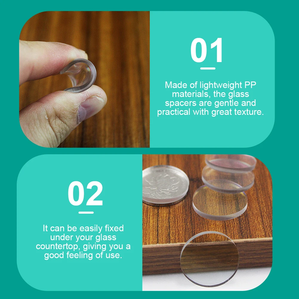 30Pcs Glass Table Spacers Transparent Anti-Skid Pads Lightweight PP Bumpers for Countertop Stability Non-Slip Round Flat
30Pcs Glass Table Spacers Transparent Anti-Skid Pads Lightweight PP Bumpers for Countertop Stability Non-Slip Round Flat