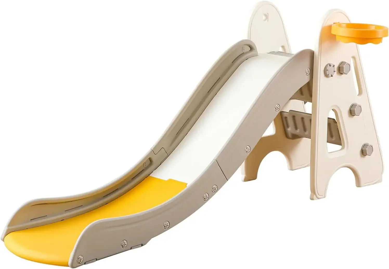 Toddler Slide Indoor Outdoor for Kids, 3 in 1 Foldable Kids Slide Easy Set Up Playset with Basketball Hoop & Ball, Freestanding
Toddler Slide Indoor Outdoor for Kids, 3 in 1 Foldable Kids Slide Easy Set Up Playset with Basketball Hoop & Ball, Freestanding