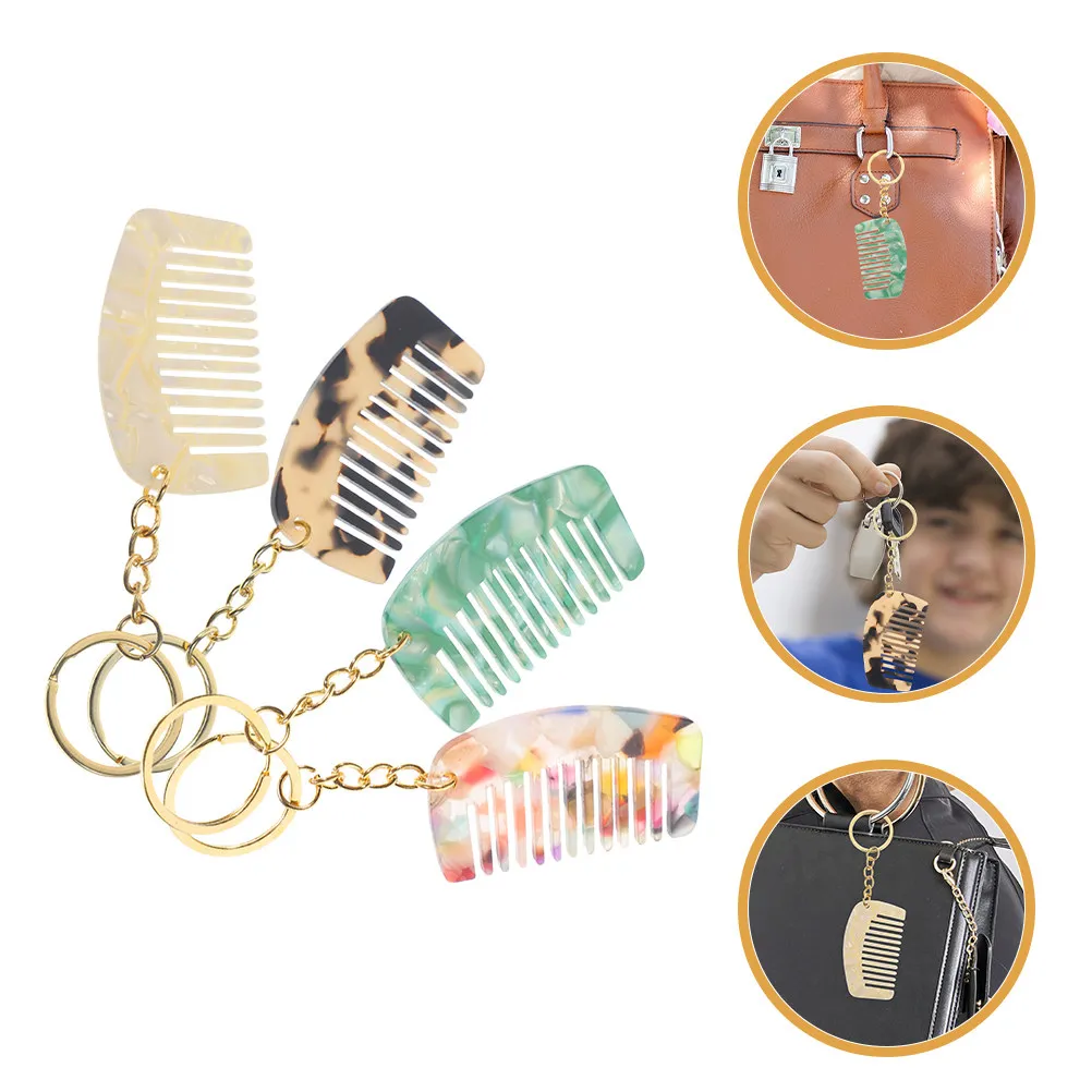 4Pcs Mini Comb Keychains Compact Travel Hair Detangler Wide Tooth Comb Portable Small Combs for Curly Hair Keyring Accessories
4Pcs Mini Comb Keychains Compact Travel Hair Detangler Wide Tooth Comb Portable Small Combs for Curly Hair Keyring Accessories