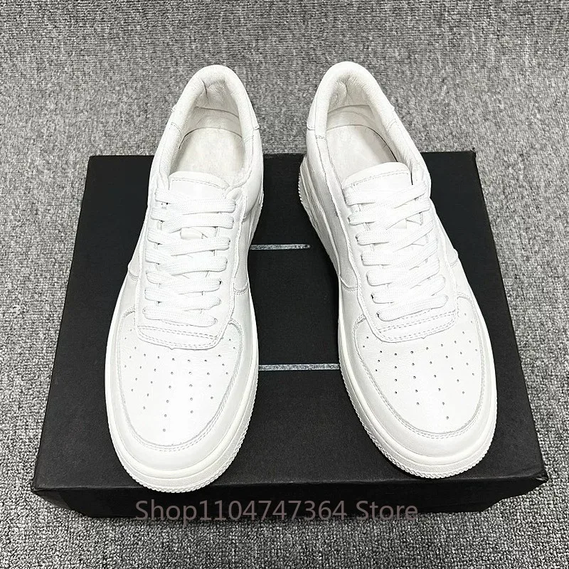 Luxury White Shoes Men's Genuine Leather Low Top Trendy Casual Breathable Flat Outdoor Sport Shoes Male Designer Hiking
Luxury White Shoes Men's Genuine Leather Low Top Trendy Casual Breathable Flat Outdoor Sport Shoes Male Designer Hiking