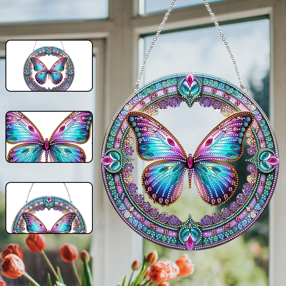 Stained Glass Animal 5D DIY Diamond Painting Dots Pendant Suncatcher Diamond Painting Hanging Sign for Garden Window Decor
Stained Glass Animal 5D DIY Diamond Painting Dots Pendant Suncatcher Diamond Painting Hanging Sign for Garden Window Decor