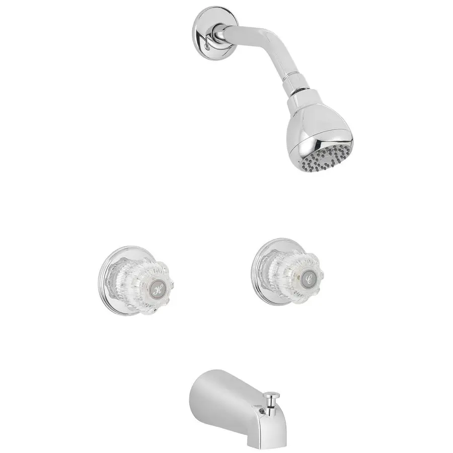 10SHO1HCHAV Acrylic Knobs Tub and Shower Faucet Trim Kit, Polished Chrome Two Handle
10SHO1HCHAV Acrylic Knobs Tub and Shower Faucet Trim Kit, Polished Chrome Two Handle