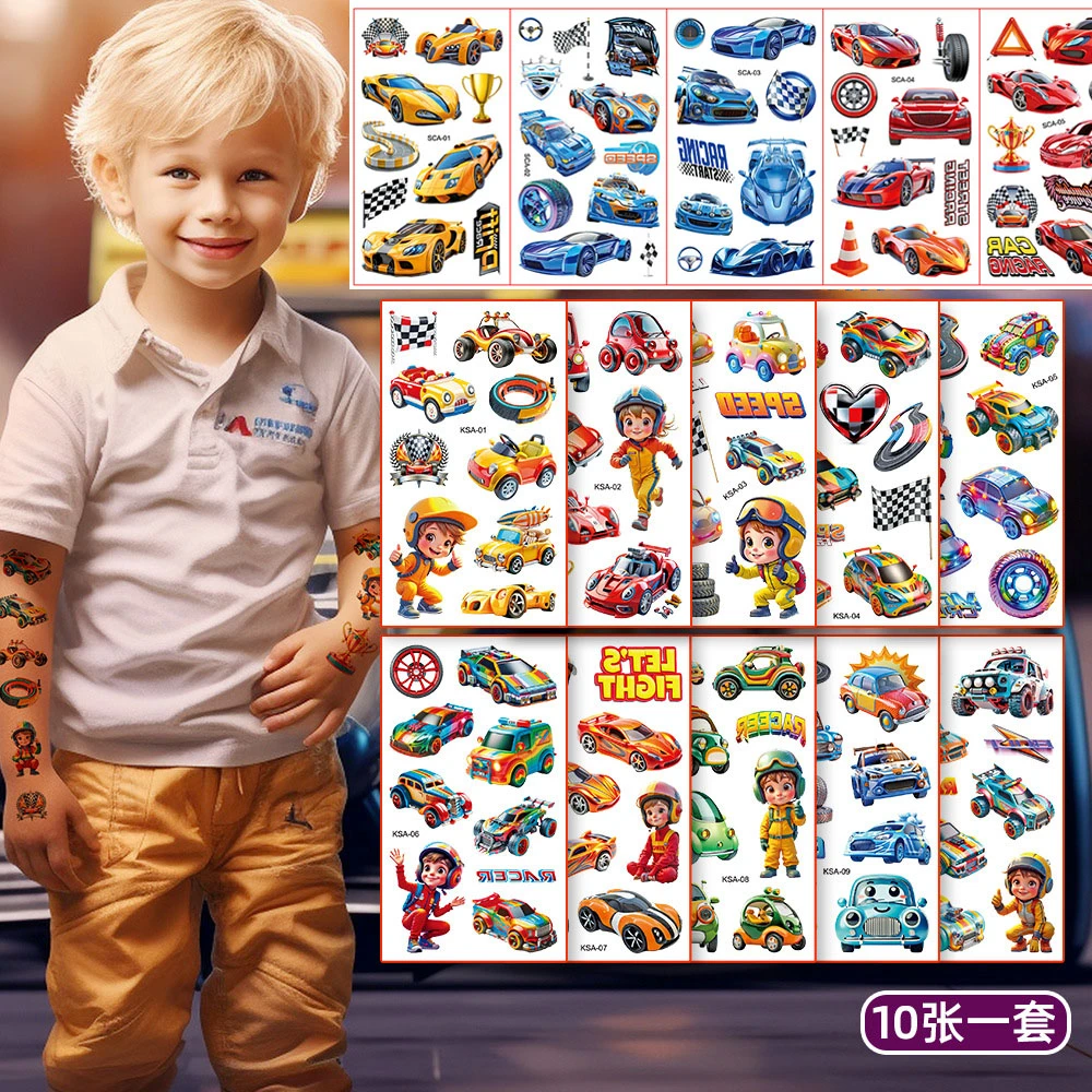10Pcs/set New Cartoon Sports Car Temporary Tattoo Stickers Cartoon Car Children Waterproof Tattoo For Party Birthday Gift
10Pcs/set New Cartoon Sports Car Temporary Tattoo Stickers Cartoon Car Children Waterproof Tattoo For Party Birthday Gift