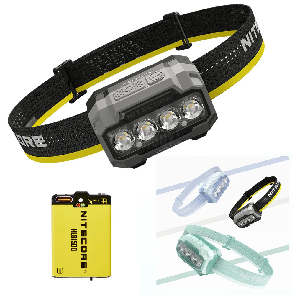 NITECORE HA23 UHE with HLB1500mAh Reachable Battery 600 Lumen Multiple Color Temperatures LED Headlamp Outdoor Running Headlight
NITECORE HA23 UHE with HLB1500mAh Reachable Battery 600 Lumen Multiple Color Temperatures LED Headlamp Outdoor Running Headlight