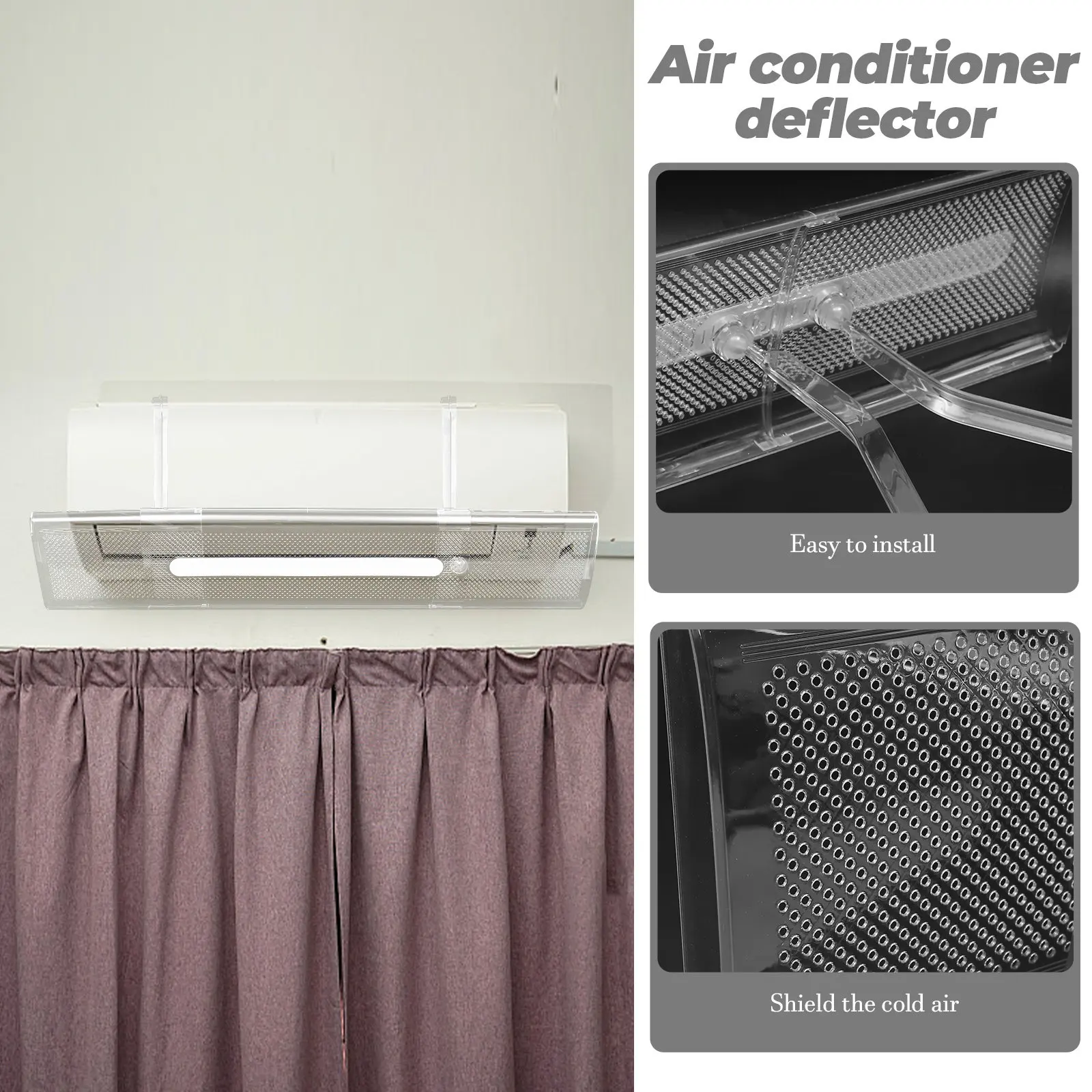 Акриловый настенный регулируемый дефлектор для кондиционера, защитный экран для воздуховыпускного отверстия, для домашнего охлаждения и обогрева
Акриловый настенный регулируемый дефлектор для кондиционера, защитный экран для воздуховыпускного отверстия, для домашнего охлаждения и обогрева