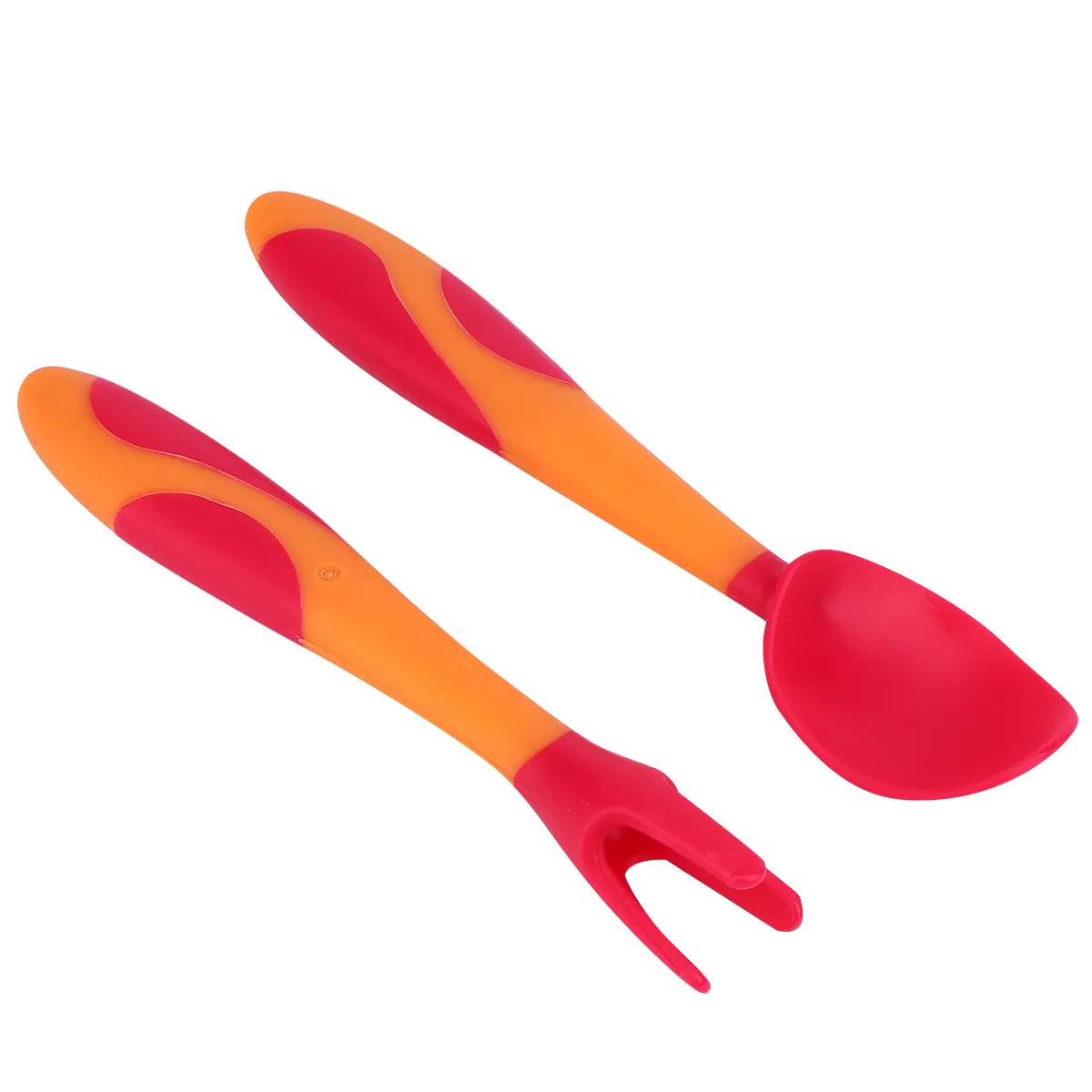 1Set Baby Training Tableware Curved Spoon Fork Easy Grip Non Slip Handle High Temp Resistant Learning Tableware for Kids
1Set Baby Training Tableware Curved Spoon Fork Easy Grip Non Slip Handle High Temp Resistant Learning Tableware for Kids