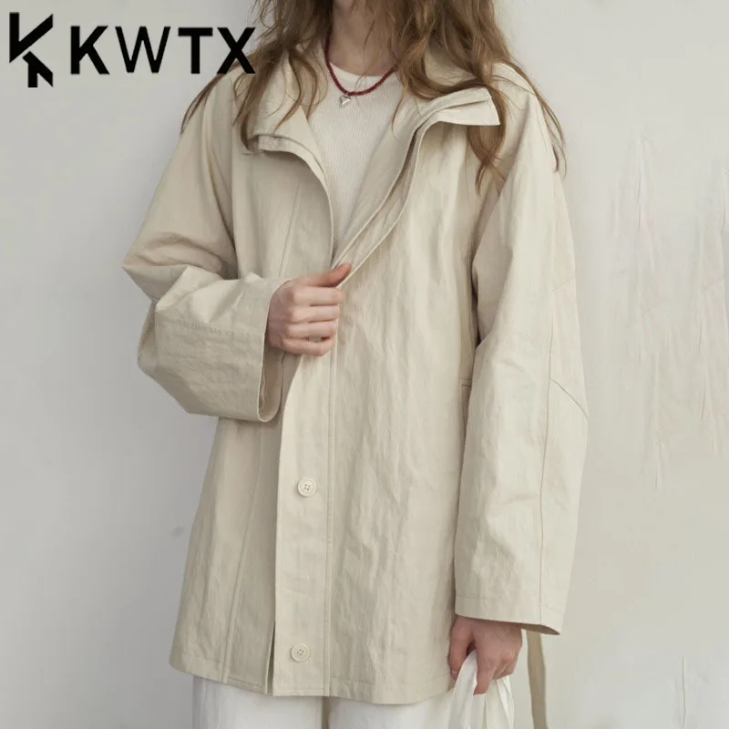 KWTX Women’s Textured Belted Trench Coat Jacket Spring Summer Casual Minimalist Chic Retro High-Quality Designe 2025
KWTX Women’s Textured Belted Trench Coat Jacket Spring Summer Casual Minimalist Chic Retro High-Quality Designe 2025