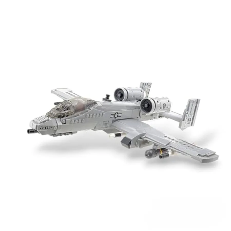 961pcs A-10 Warthog Plane Building Toys Sets Fighter Jets Building Blocks WW2 Airplane Military Model Kits Ideal Gifts for Adul
961pcs A-10 Warthog Plane Building Toys Sets Fighter Jets Building Blocks WW2 Airplane Military Model Kits Ideal Gifts for Adul