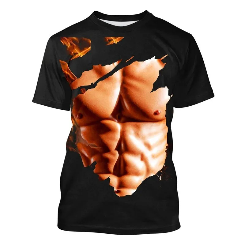 Men's Interesting Summer Vacation Muscle-Themed 3d Printed Crew-Neck Short-Sleeved T-Shirt For Street Fashion Oversized Top
Men's Interesting Summer Vacation Muscle-Themed 3d Printed Crew-Neck Short-Sleeved T-Shirt For Street Fashion Oversized Top
