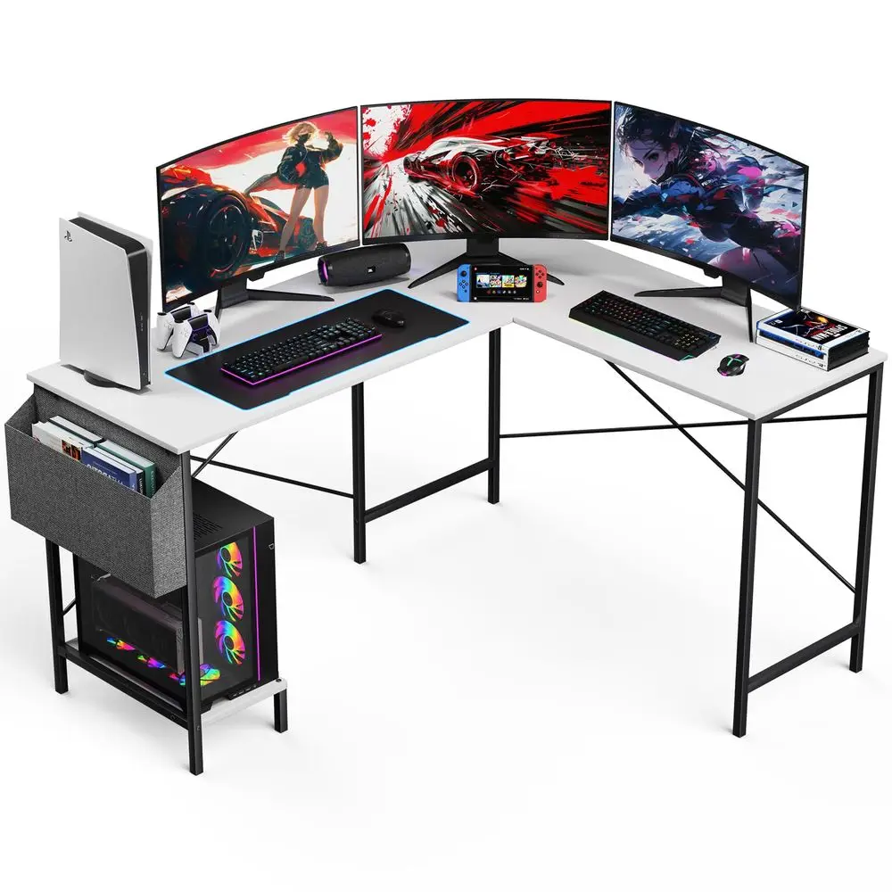 Shaped Desk Gaming Computer 50 Inch Reversible Corner Table PC Work Table for Writing Study Student with Wood Tabletop Metal Fr
Shaped Desk Gaming Computer 50 Inch Reversible Corner Table PC Work Table for Writing Study Student with Wood Tabletop Metal Fr