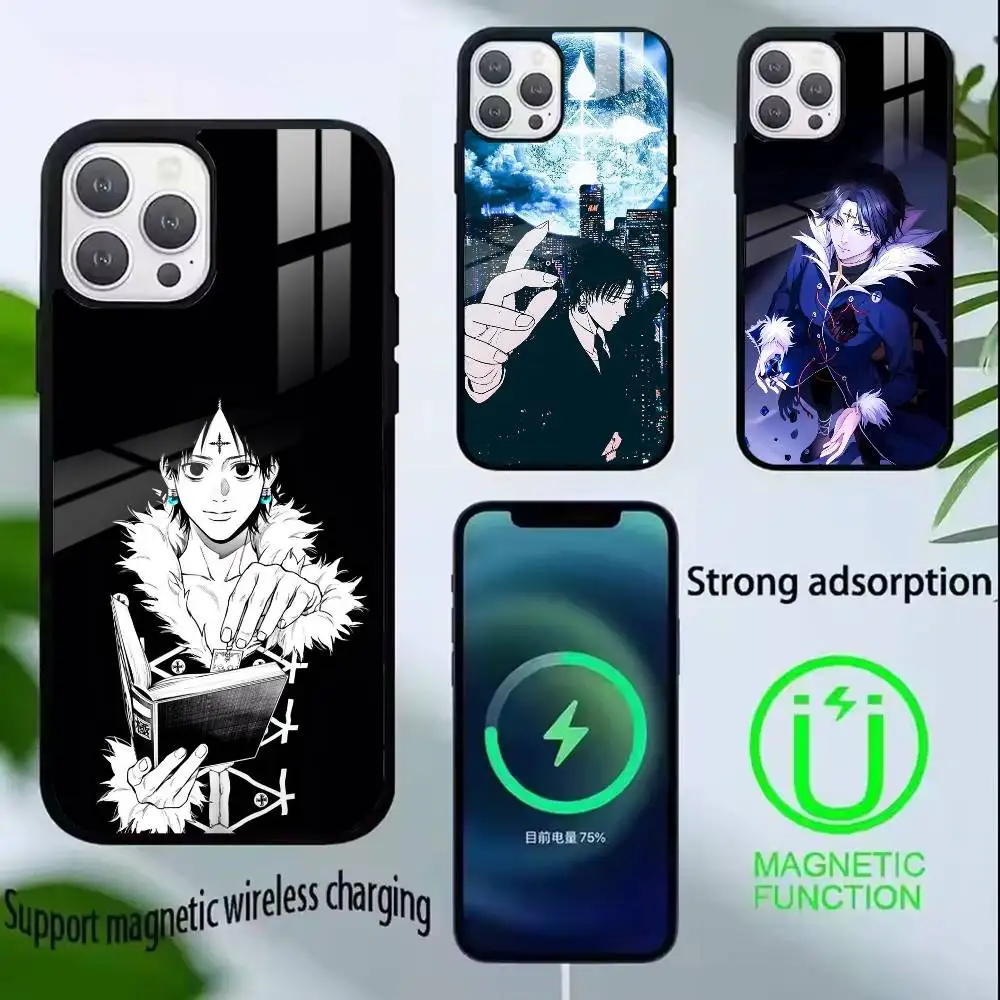 Japanese Manga H-Hunter Chrollo Lucilfer Phone Case For iPhone17,16,15,14,13,12,11 Plus,Pro Supports Magnetic Wireless Charging
Japanese Manga H-Hunter Chrollo Lucilfer Phone Case For iPhone17,16,15,14,13,12,11 Plus,Pro Supports Magnetic Wireless Charging