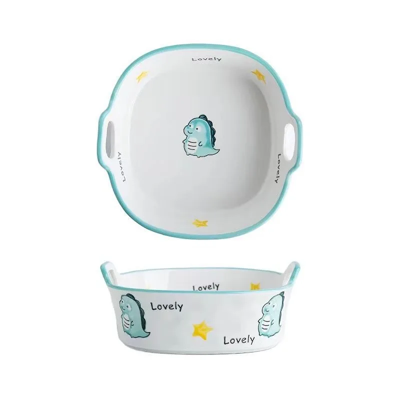 Special baking bowl for air fryer, binaural ceramic underglaze color bowl, microwave oven baking pan
Special baking bowl for air fryer, binaural ceramic underglaze color bowl, microwave oven baking pan