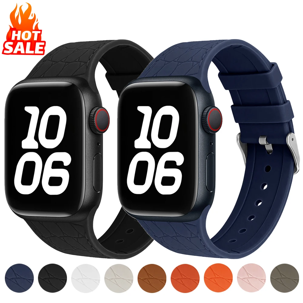 Silicone Straps for Apple Watch Band 46mm 40mm 44mm 41mm 45mm 42mm Bracelet Correa iWatch Series 10 SE 9 8 7 6 5 3 ultra 2 49mm
Silicone Straps for Apple Watch Band 46mm 40mm 44mm 41mm 45mm 42mm Bracelet Correa iWatch Series 10 SE 9 8 7 6 5 3 ultra 2 49mm