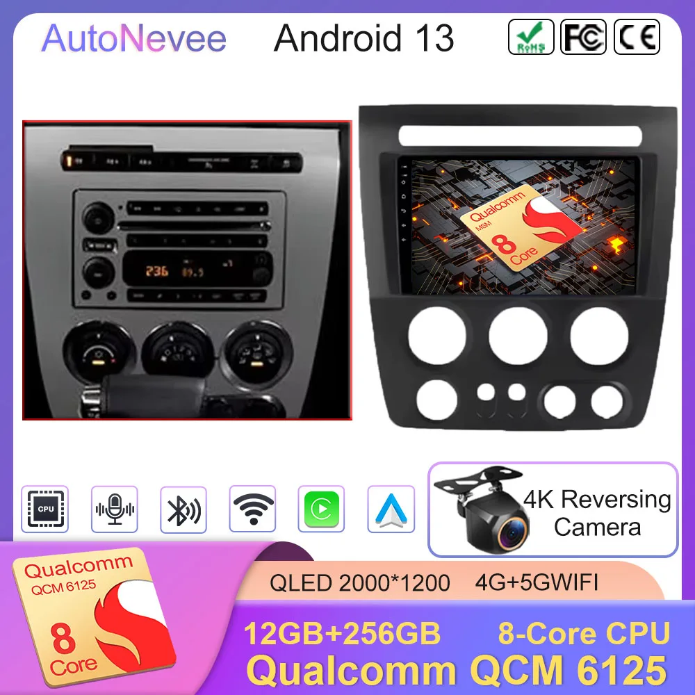 Android 13 Car Radio Multimedia Player For Hummer H3 1 2005 - 2010 No 2 Din Navigation Carplay Autoradio Stereo 4G WIFI Carplay
Android 13 Car Radio Multimedia Player For Hummer H3 1 2005 - 2010 No 2 Din Navigation Carplay Autoradio Stereo 4G WIFI Carplay