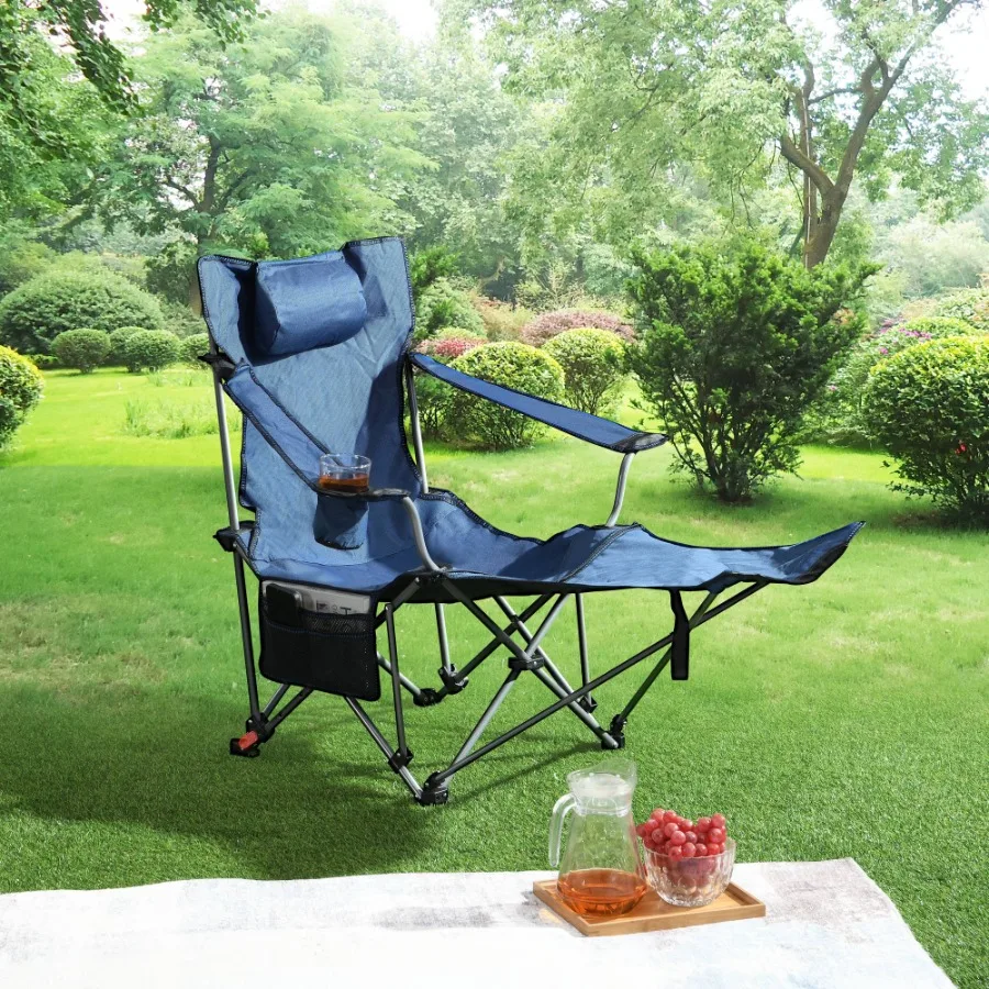 Outdoor Camping Chairs Folding Portable Adjustable reclining chair Threelevel adjustment Side Pockets Cup Holder Carry Bag Dark
Outdoor Camping Chairs Folding Portable Adjustable reclining chair Threelevel adjustment Side Pockets Cup Holder Carry Bag Dark