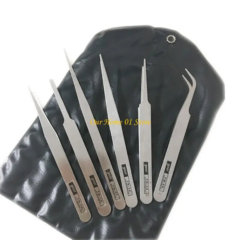 M4YC 6Piece Stainless Steel Tweezer Set For Precise Tasks Need For Electronics Repair And Jewelry Making
M4YC 6Piece Stainless Steel Tweezer Set For Precise Tasks Need For Electronics Repair And Jewelry Making