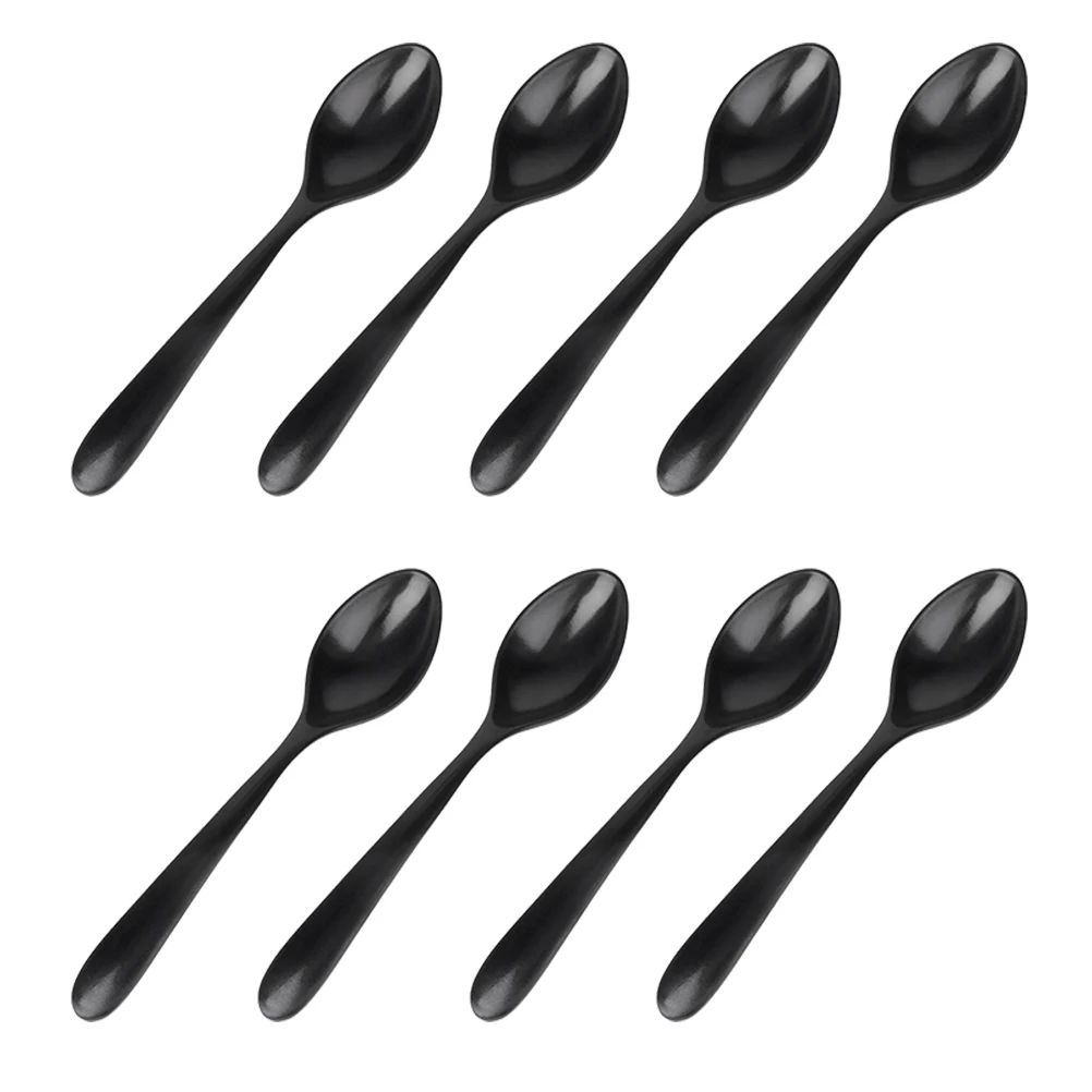 8 pcs Black Matte Soup Spoon Rice Spoons Japanese Style Melamine Smooth Surface Kitchen Utensils Porridge Serving
8 pcs Black Matte Soup Spoon Rice Spoons Japanese Style Melamine Smooth Surface Kitchen Utensils Porridge Serving