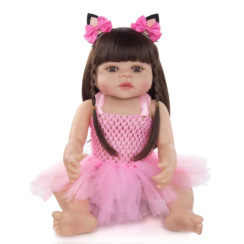 55cm Full Silicone Body Alive Reborn Dolls Cute Princess Girl with Rooted Hair Lifelike 3D Skin Venis Collection Art Doll
55cm Full Silicone Body Alive Reborn Dolls Cute Princess Girl with Rooted Hair Lifelike 3D Skin Venis Collection Art Doll
