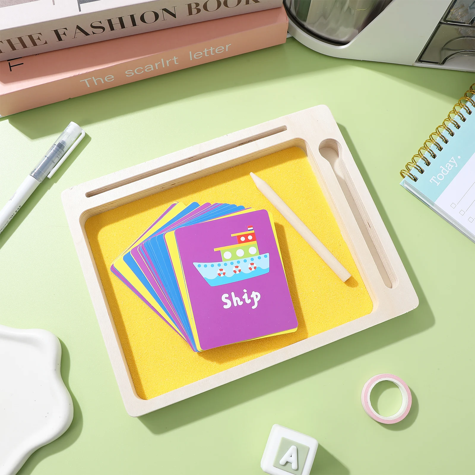 1 Set Wooden Sand Writing Tray For Kids Montessori Language Homeschool Supplies Letter Formation Sand Tray Kids Activity Set
1 Set Wooden Sand Writing Tray For Kids Montessori Language Homeschool Supplies Letter Formation Sand Tray Kids Activity Set