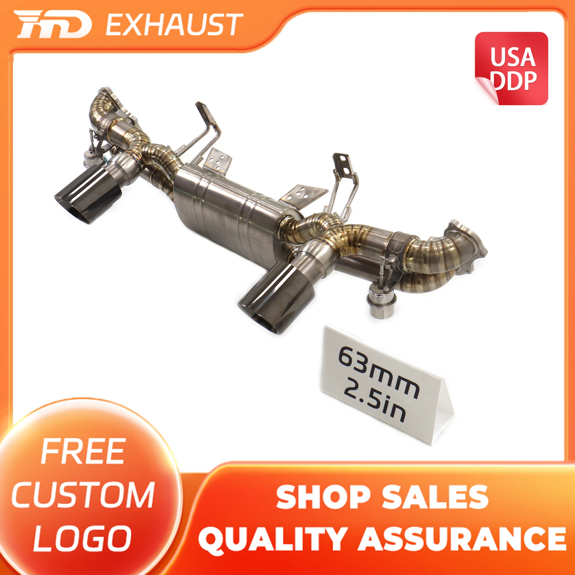 HMD Hot sale Titanium alloy Exhaust System Performance Catback exhaust for Porsche 718 GT4 RS 4.0T Muffler With Valve
HMD Hot sale Titanium alloy Exhaust System Performance Catback exhaust for Porsche 718 GT4 RS 4.0T Muffler With Valve