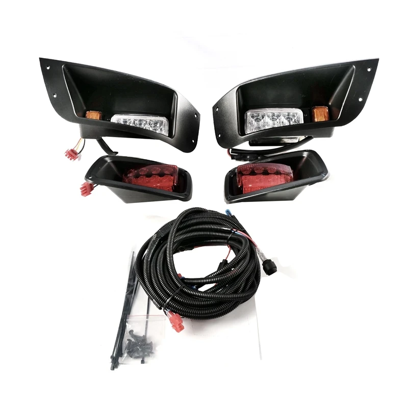 Black Golf Cart LED Headlight And Tail Light Kit For Club Car EZGO TXT Golf Cart Accessories
Black Golf Cart LED Headlight And Tail Light Kit For Club Car EZGO TXT Golf Cart Accessories