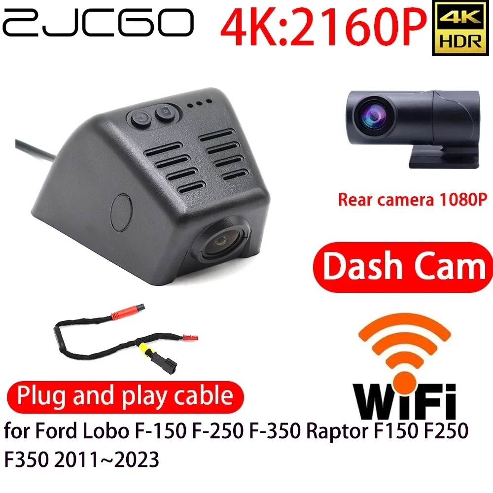 ZJCGO 4K Автомобильный видеорегистратор Видеорегистратор Wi-Fi Передняя задняя камера 24-часовой монитор для Ford Lobo F-150 F-250 F-350 Raptor F150 F250 F350 2011~2023
ZJCGO 4K Автомобильный видеорегистратор Видеорегистратор Wi-Fi Передняя задняя камера 24-часовой монитор для Ford Lobo F-150 F-250 F-350 Raptor F150 F250 F350 2011~2023