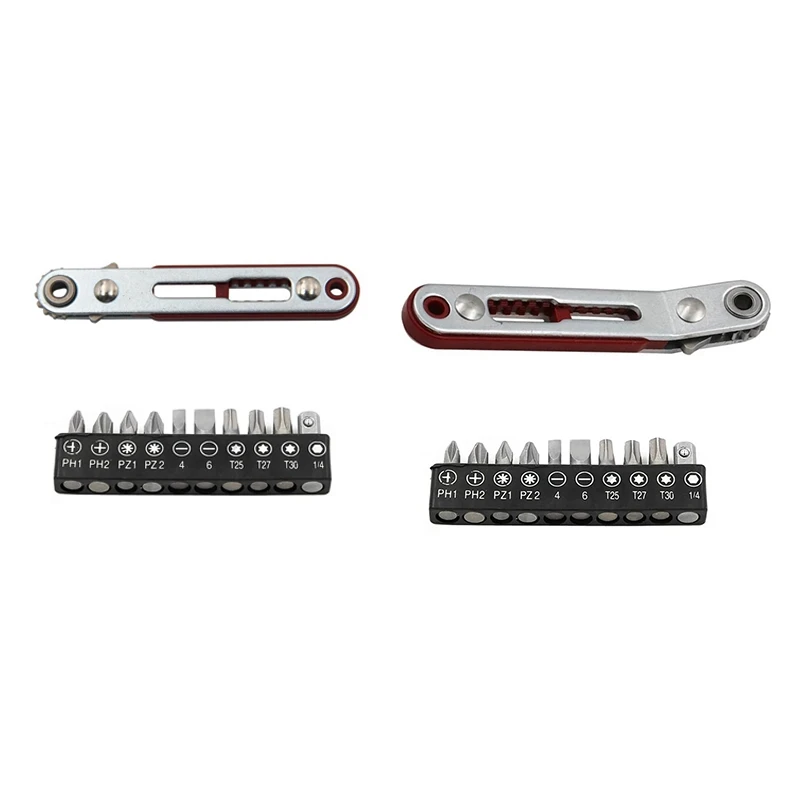 Flat Head Mini Ratchet Wrench 90 Degree Offset Screwdriver Handle With Bit Set Dual Drive Head Ratchet Wrench Hand Tool Durable
Flat Head Mini Ratchet Wrench 90 Degree Offset Screwdriver Handle With Bit Set Dual Drive Head Ratchet Wrench Hand Tool Durable