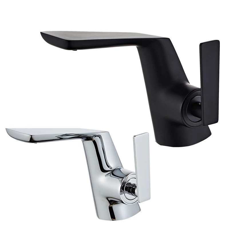 Basin Sink Crane Bathroom Faucet Bathroom Hot and Cold Single-handle Faucet Matte Black Brass Body Basin Faucet
Basin Sink Crane Bathroom Faucet Bathroom Hot and Cold Single-handle Faucet Matte Black Brass Body Basin Faucet