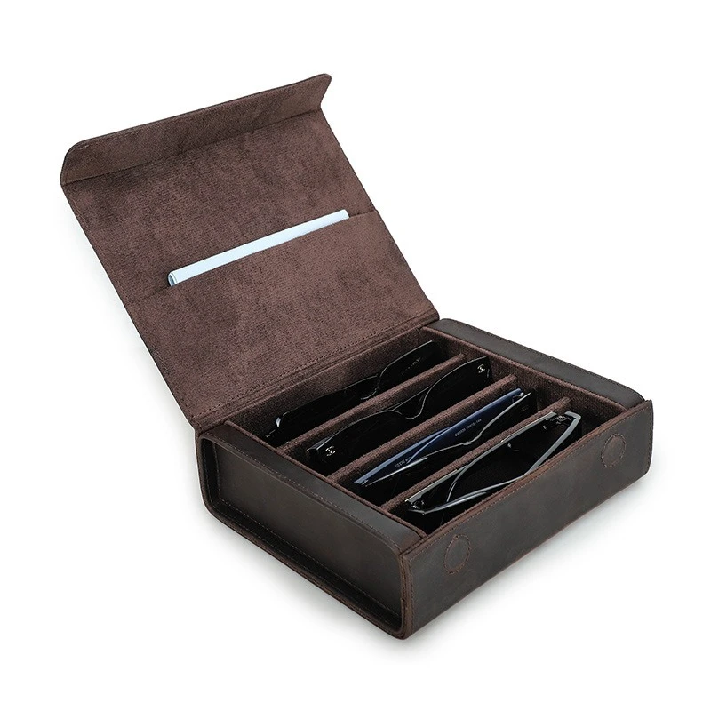 Rectangle glasses case four packs handmade glasses storage box
Rectangle glasses case four packs handmade glasses storage box