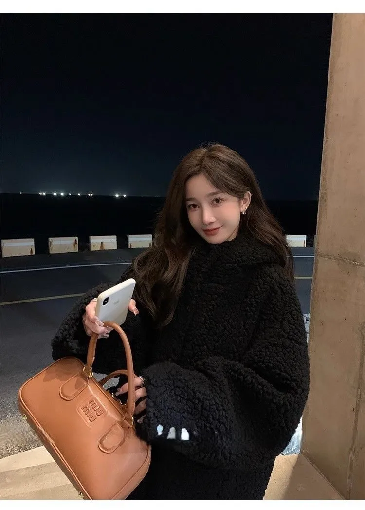 Lamb Wool et Korean Style Woman Activewear Elegant Biking Navy Sheepskin Stretch Pockets Comfy Purple Soft Anti Stain Ladies
Lamb Wool et Korean Style Woman Activewear Elegant Biking Navy Sheepskin Stretch Pockets Comfy Purple Soft Anti Stain Ladies