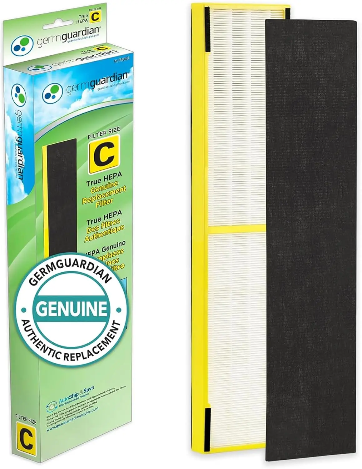 True HEPA Air Purifier Replacement Filter for AC5000E, AC5250PT, AC5300B, AC5350B, CDAP5500, and More
True HEPA Air Purifier Replacement Filter for AC5000E, AC5250PT, AC5300B, AC5350B, CDAP5500, and More