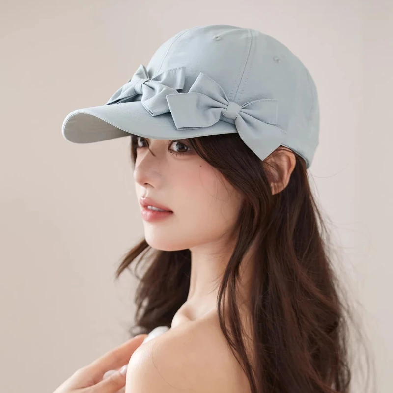 Niche Sweet Bow Design Quick-drying Baseball Caps Women Summer Travel Sunscreen Breathable Versatile Atmosphere Elegant Visor
Niche Sweet Bow Design Quick-drying Baseball Caps Women Summer Travel Sunscreen Breathable Versatile Atmosphere Elegant Visor