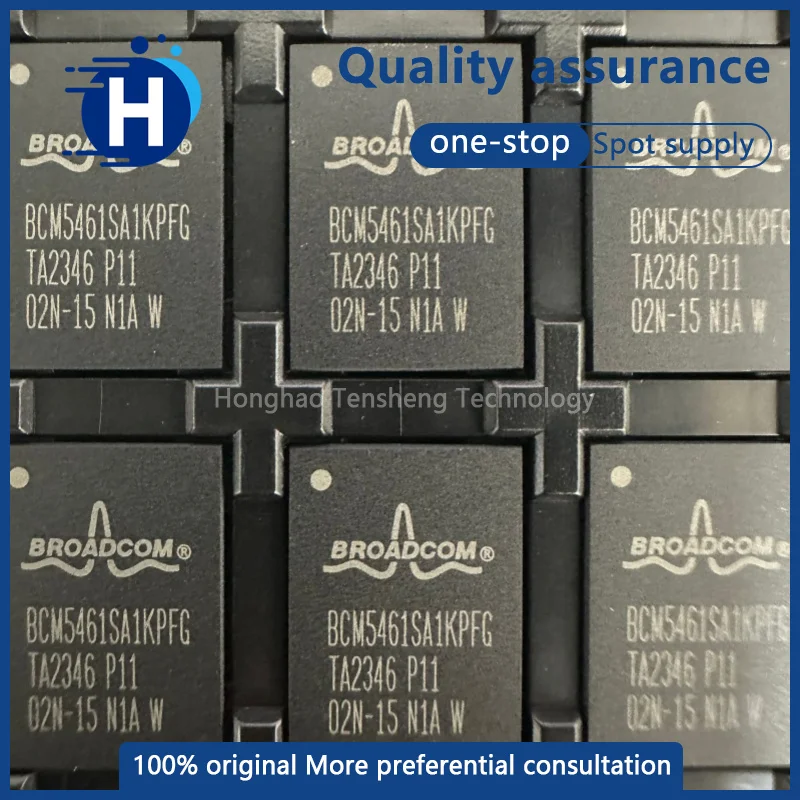 1 high-quality BCM5461SA1KPFG BCM5461S Ethernet chip in a BGA-117 package
1 high-quality BCM5461SA1KPFG BCM5461S Ethernet chip in a BGA-117 package