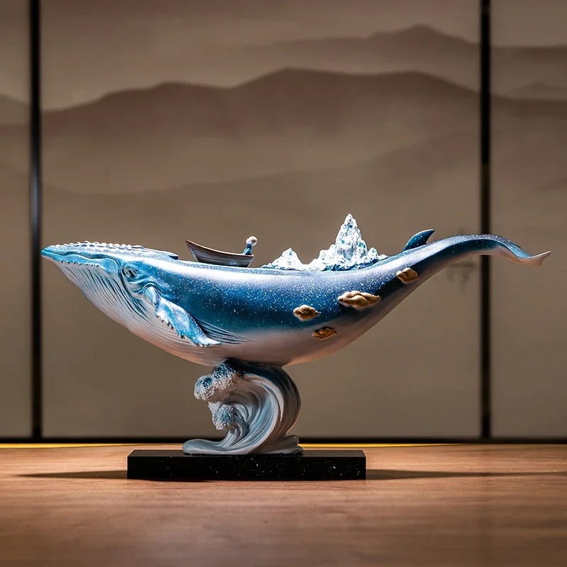 Creative Whale Statue Bionic Animal Figurine Living Room Office Desktop Decor Crafts Modern Nordic Home Decoration Accessories
Creative Whale Statue Bionic Animal Figurine Living Room Office Desktop Decor Crafts Modern Nordic Home Decoration Accessories