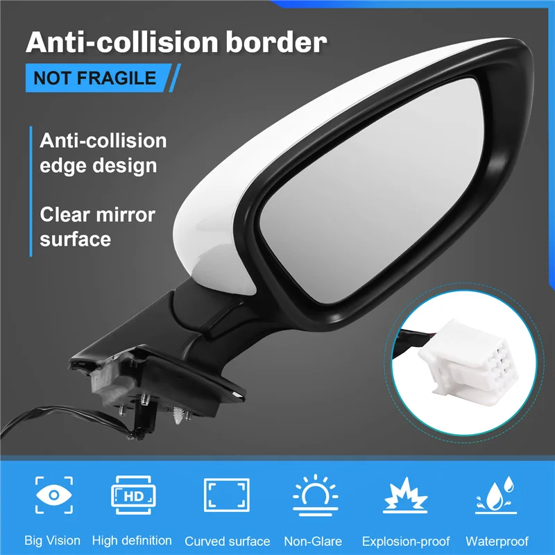 L10A Rearview Mirror Assembly Exterior Door Side Wing Mirror For Honda Accord CV1 2018-2022
L10A Rearview Mirror Assembly Exterior Door Side Wing Mirror For Honda Accord CV1 2018-2022